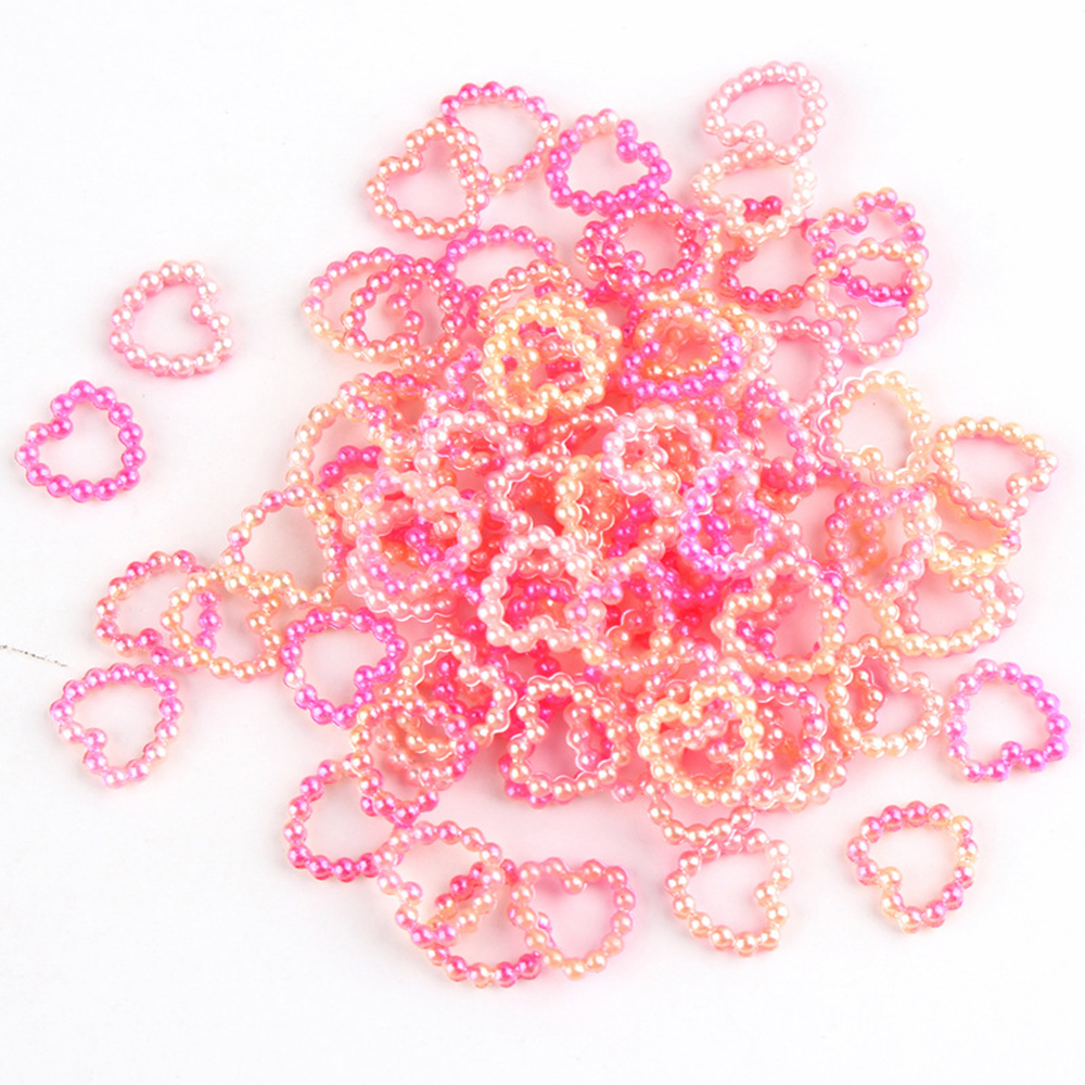 Set 120 phụ kiện trang trí móng tay nghệ thuật hình trái tim