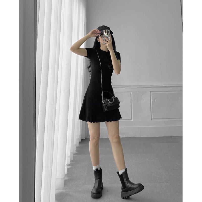 [Mã FAMARAL1 giảm 10K đơn 50K] Đầm Body Thun Gân Xoè Có Dây Kéo Tiện Lợi (Có Video Hình Thật) | BigBuy360 - bigbuy360.vn