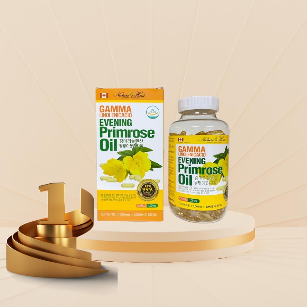 Viên Uống Tinh Dầu Hoa Anh Thảo Hàn Quốc  Evening Primrose Oil 300 Viên Cân Bằng Nội Tiết Tố Nữ