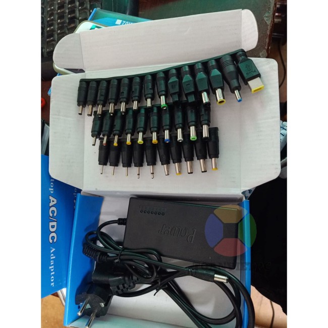 Bộ Sạc Đa Năng Cho Máy Tính Laptop 34 Loại zắc Chân Cắm .