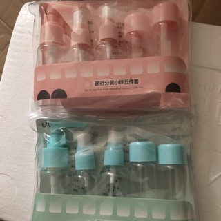 Bộ chiết mỹ phẩm mini gồm 5 thứ
