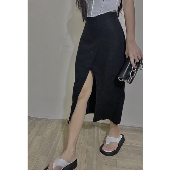 Chân váy dáng dài xẻ tả hot hit (Ảnh thật) | BigBuy360 - bigbuy360.vn