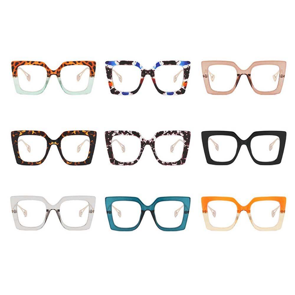 Kính Chống Bức Xạ Hàn Quốc WMES15H Tròng Vuông Trong Suốt Cho Nữ