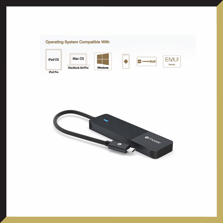 Cổng Chuyển Mazer USB-C Multimedia Pro Hub 4-in-1 - 4 x USB-A 3.0 / 5Gbps&quot;