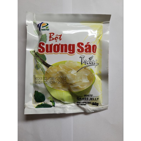 Bột sương sáo trắng 50g, nguyên liệu trà sữa,nước giải khát