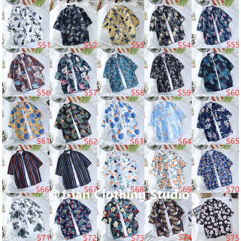 Áo sơ mi tay ngắn in họa tiết thời trang cá tính