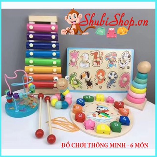 [GIÁ TỐT] Đồ Chơi Gỗ Thông Minh MONTESTSORI Cho Bé [LOẠI 1] Phát Triển Não Bộ -Tư Duy - Shubishop.vn .