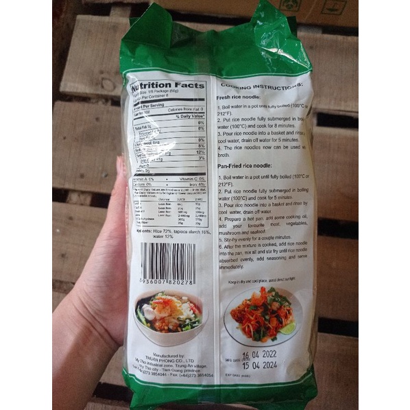 Bánh phở Mỹ Tho xuất khẩu 400 gr size xl