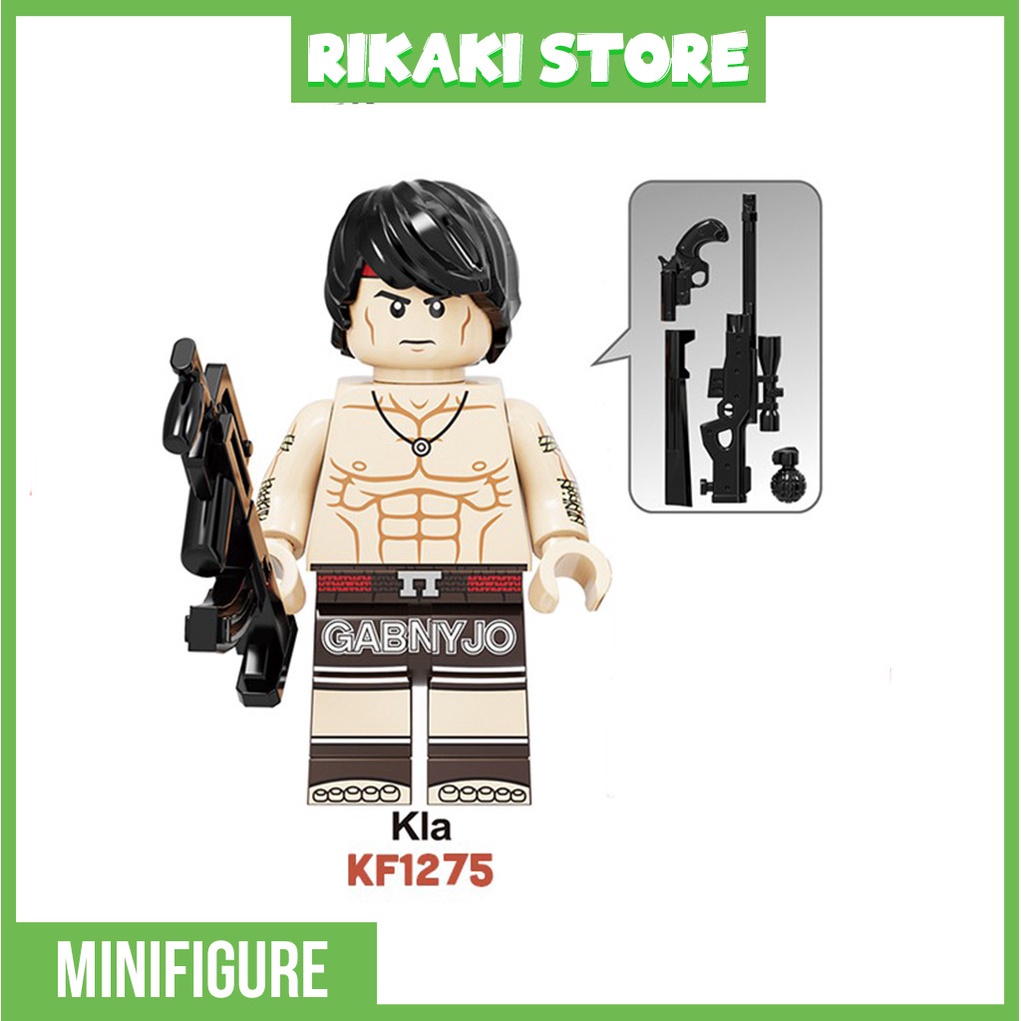 MINIFIGURES Nhân Vật Free Fire 8 Mẫu Nhân Vật Kèm Trang Bị Phụ Kiện