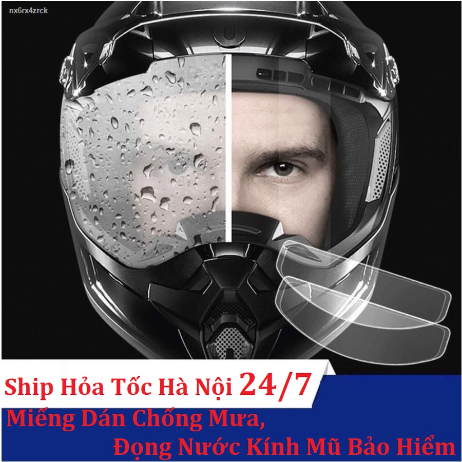 Miếng Dán Trong Suốt Chống Mưa, Chống Đọng Nước, Chống Sương Mù, Chống Chói Cho Mũ Bảo Hiểm Xe Máy