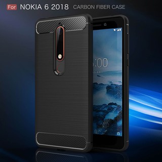Ốp điện thoại cao su mềm mỏng đơn giản thời trang cho Nokia 6 2018