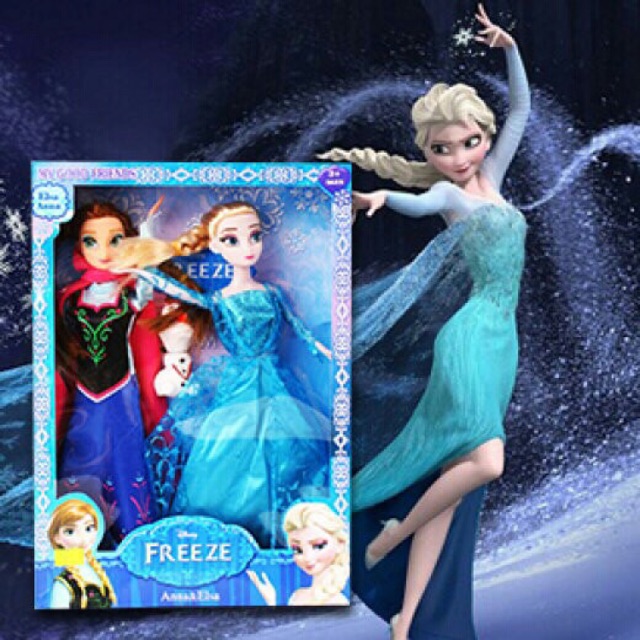 Bộ búp bê elsa và anna