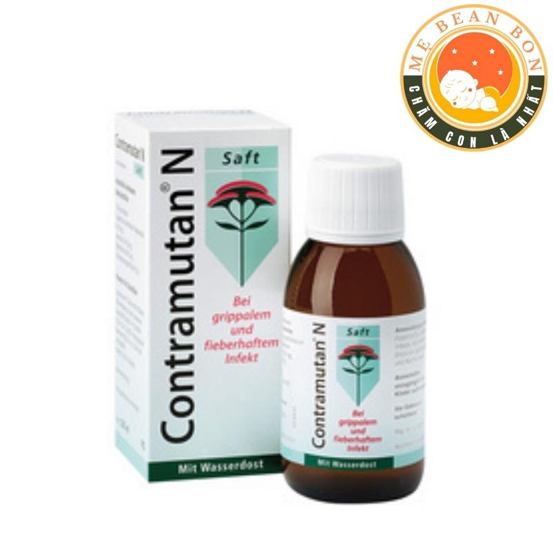 Siro Contramutan N saft của đức chống cảm cúm sốt ho viêm đường hô hấp, nhức đầu đau nhức mỏi người - mẹ bean bon