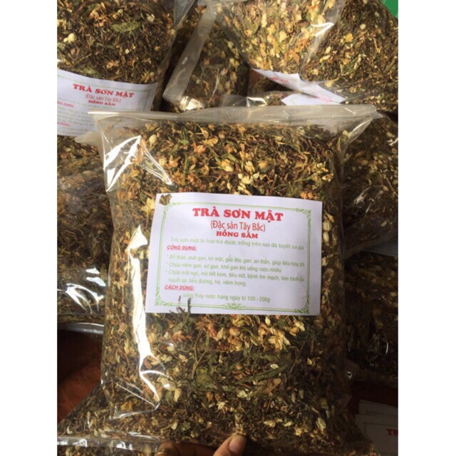 1Kg Trà sơn mật hồng sâm loại 1 hàng ngon nhiều hoa nhài và cỏ ngọt