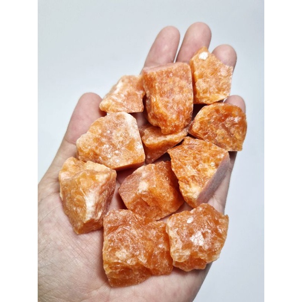 Đá thô tự nhiên Sunstone thanh tẩy bài Tarot, Reiki healing, phong thủy...