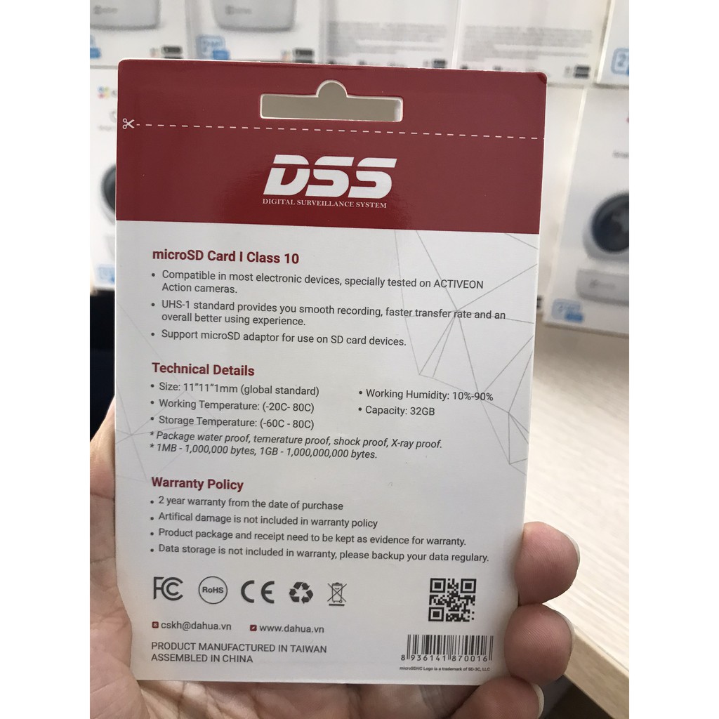 Thẻ nhớ 64GB 32G Micro SD DSS Dùng Lưu Trữ Cho Các Thiết Bị Điện Tử Phân Phối Chính Hãng Công Ty DSS