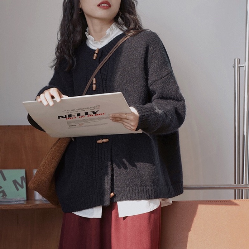 Áo Cardigan Vintage xinh xắn/Cardigan len phong cách Hàn Quốc  007
