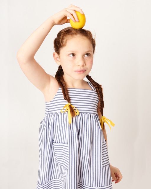 VÁY NECK&NECK SỌC XANH ĐEN 18m- 11Y