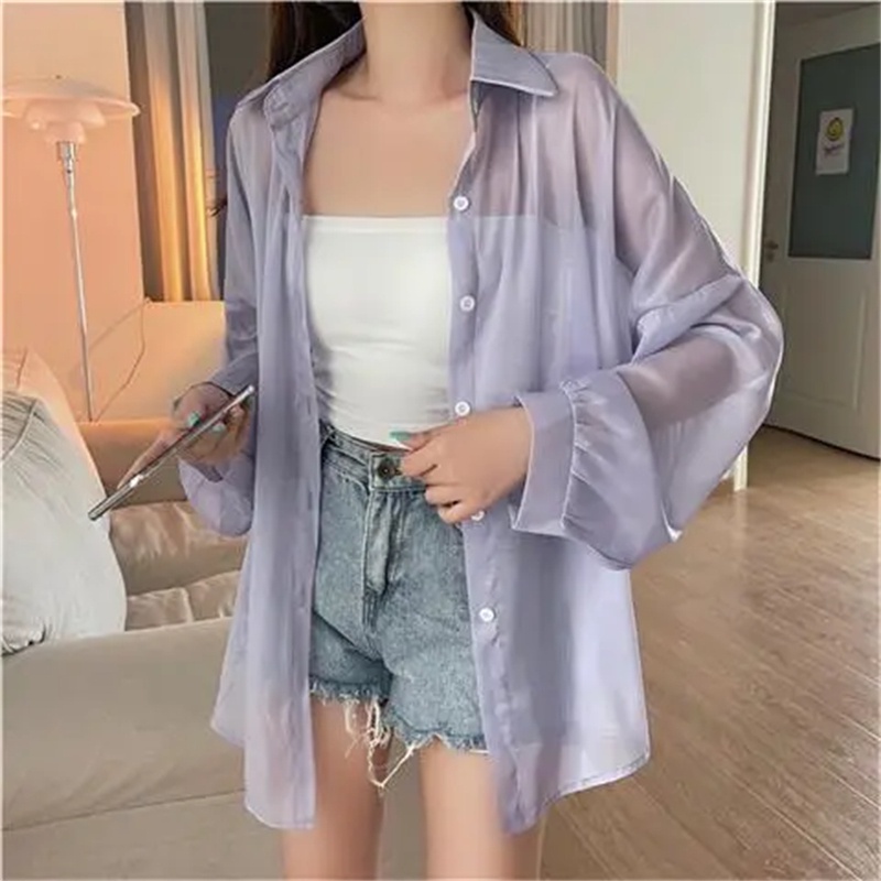Áo khoác chiffon ZHELIHANGFEI chống nắng chất lượng cao thời trang dành cho nữ