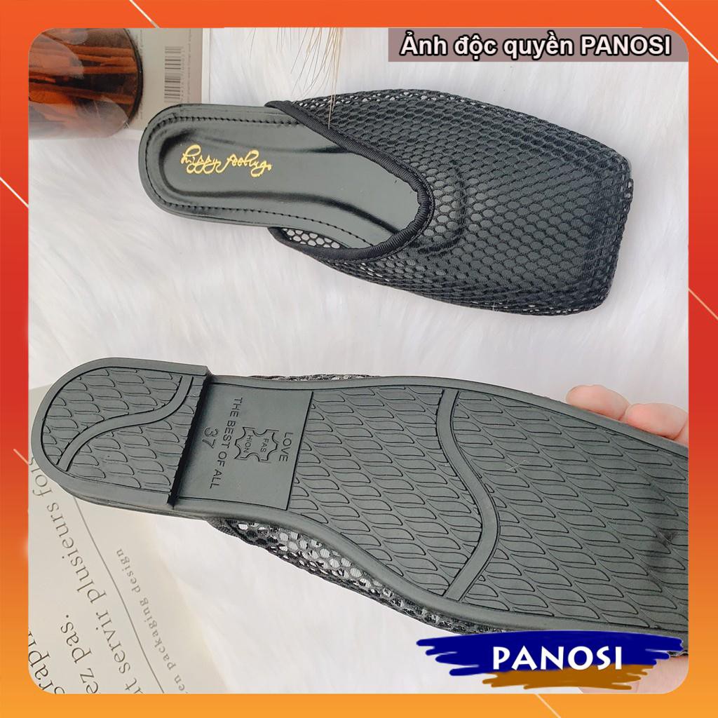 Giày sục lưới thời trang nữ mũi vuông thời trang sang chảnh 2021 S347 | BigBuy360 - bigbuy360.vn