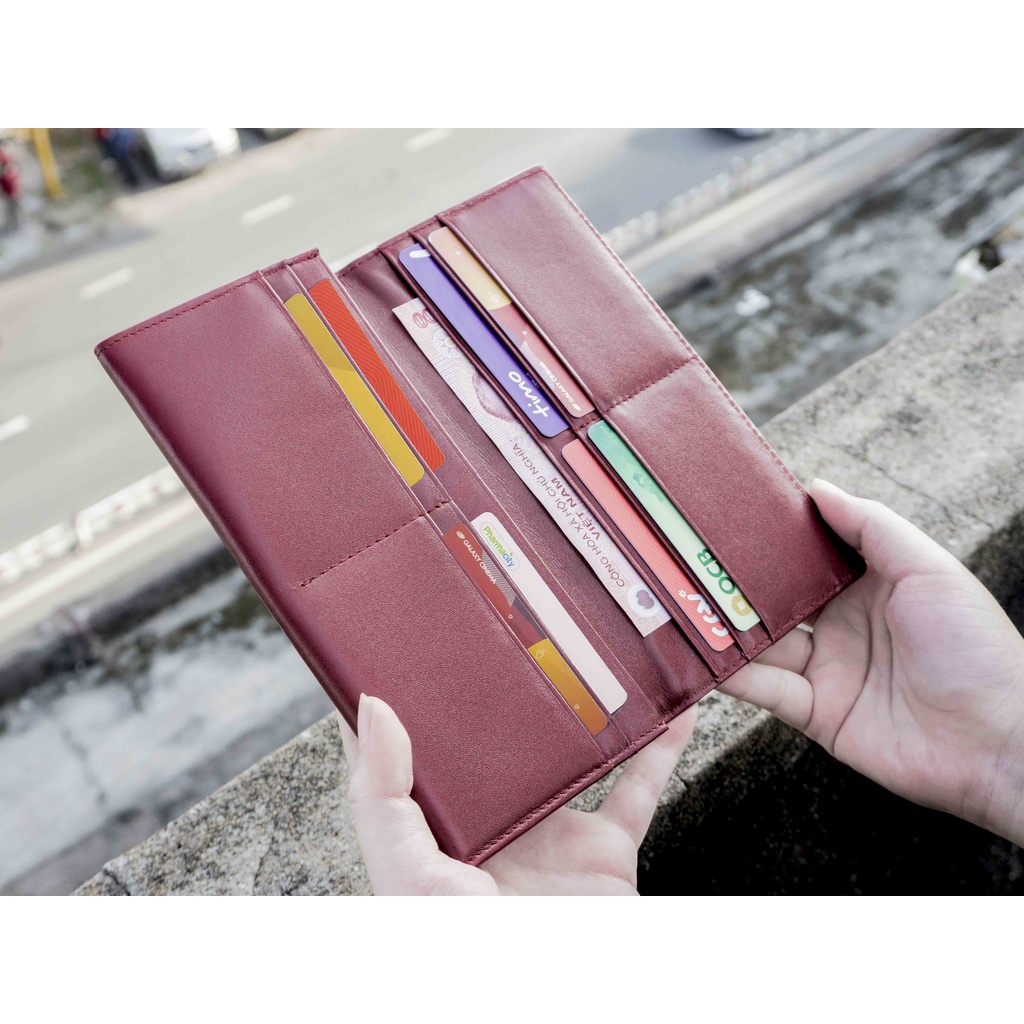 Ví dài Unisex Midas Handcrafted Wallet HAVIAS Đỏ