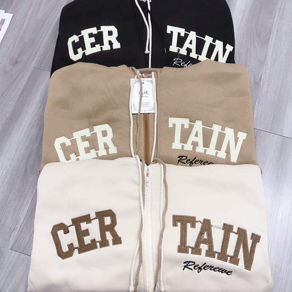 Áo ấm thu đông nữ - Áo khoác zip nữ chất nỉ ngoại 2 lớp dày mềm mịn chữ thêu nổi,hoodie zip nữ local brand giữ ấm tốt