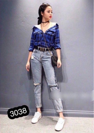 Quần jeans baggy nữ