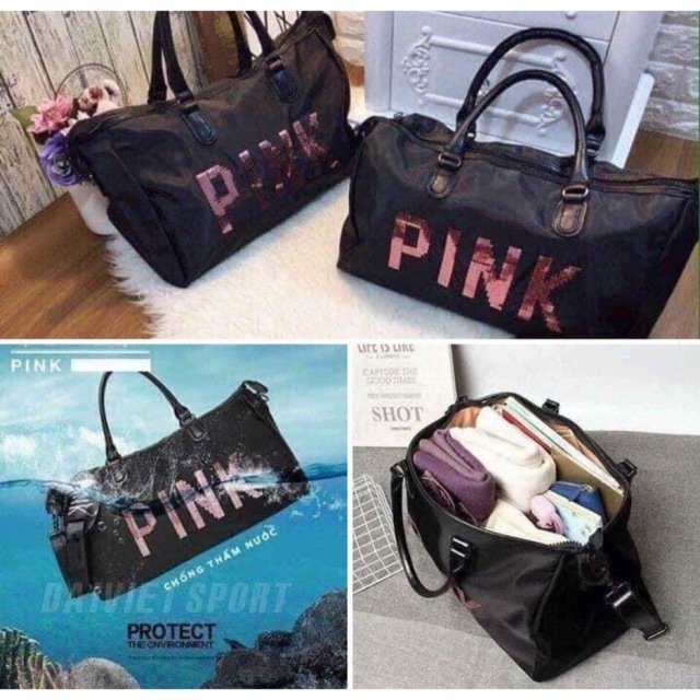 TÚI DU LỊCH PINK KIM SA 1 NGĂN (LOẠI 1 PHOM TO, DẦY DẶN)