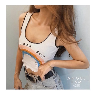 ÁO THUN GÂN BA LỖ CROPTOP IN CHẤT CO GIÃN