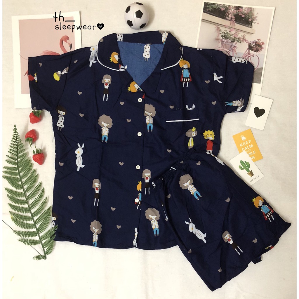 [Loại 1] Đồ bộ pijama tay ngắn - quần ngắn (Kate Thái) | BigBuy360 - bigbuy360.vn