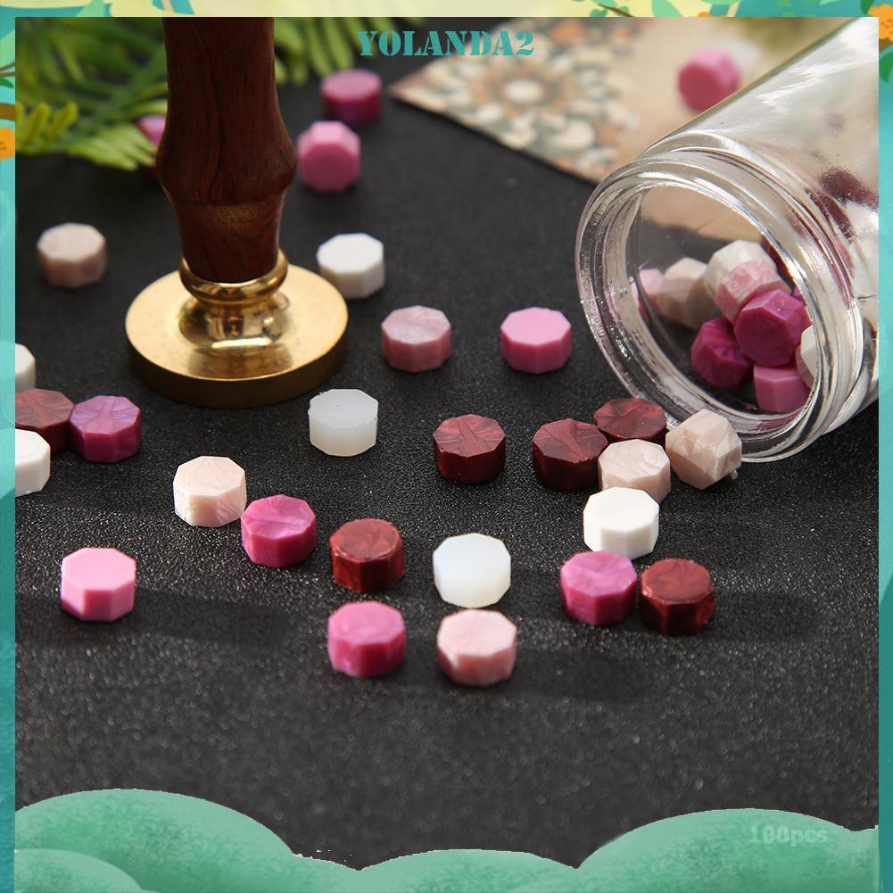 Bộ 100 Viên Sáp Niêm Phong Phong Cách Retro Làm Đồ Thủ Công