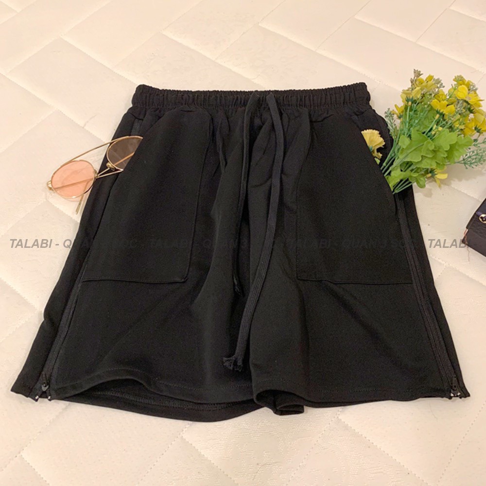 Quần short NỮ dây kéo nhiều màu cực đẹp, thể thao đi học đi chơi siêu chất