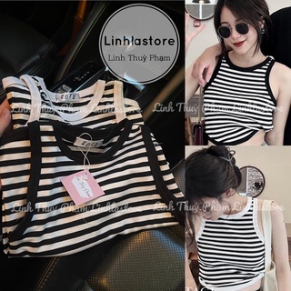 ÁO BA LỖ COTTON PHONG CÁCH VINTAGE HÀN QUỐC
