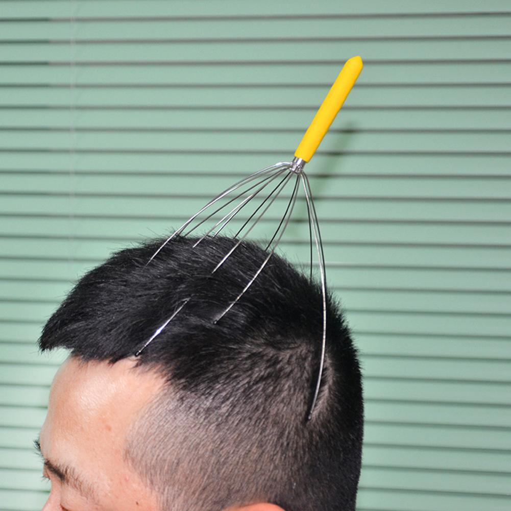 Dụng Cụ Mát Xa Da Đầu Bằng Thép Không Gỉ Hình Đầu Bạch Tuộc Y6A2
