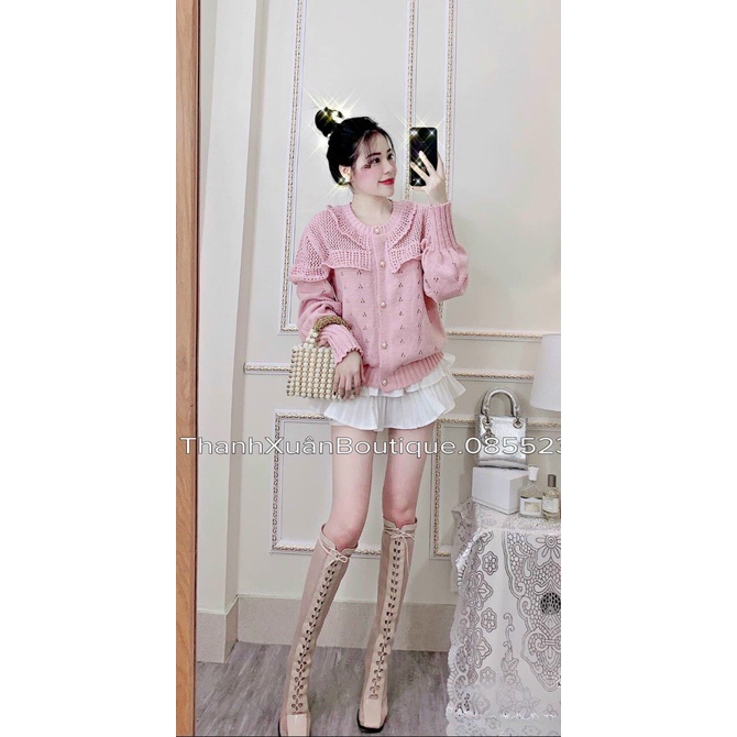 Áo len nữ form rộng, áo len tay bồng tiểu thư siêu dễ thương dễ phối đồ | BigBuy360 - bigbuy360.vn