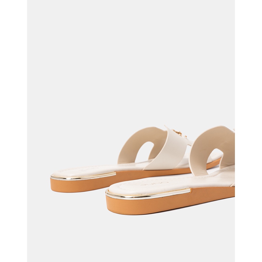 Giày Sandal 3cm Nữ JUNO Slip-On Trang Trí Xích Kim Loại SD03059