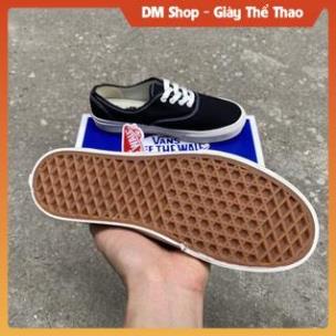 Giày Vans Classic Lười Vault Đế Kem Nam Nữ, Giầy Van Đen Old  Skoll Full Phụ Kiện Bill Box