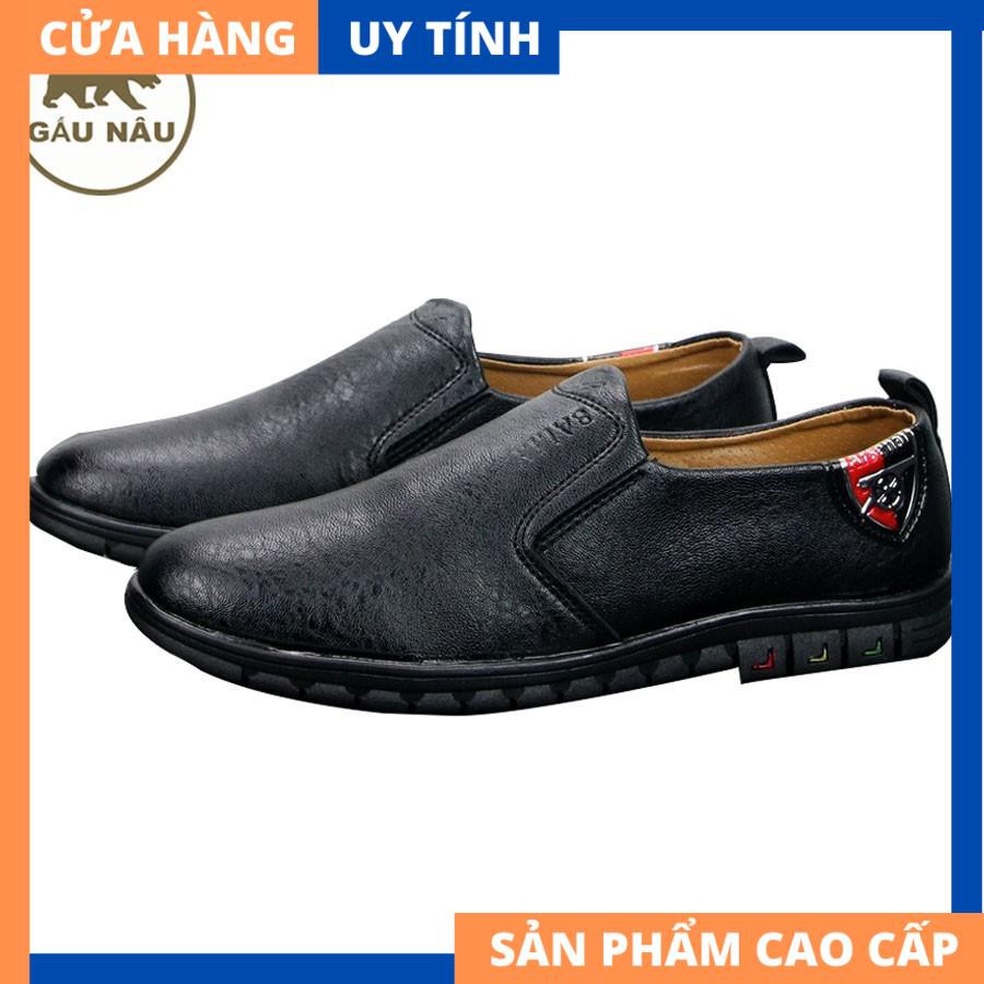 Giày lười nam màu nâu đậm chất lượng cao VP519 Gấu Nâu [HÀNG CAO CẤP] | BigBuy360 - bigbuy360.vn