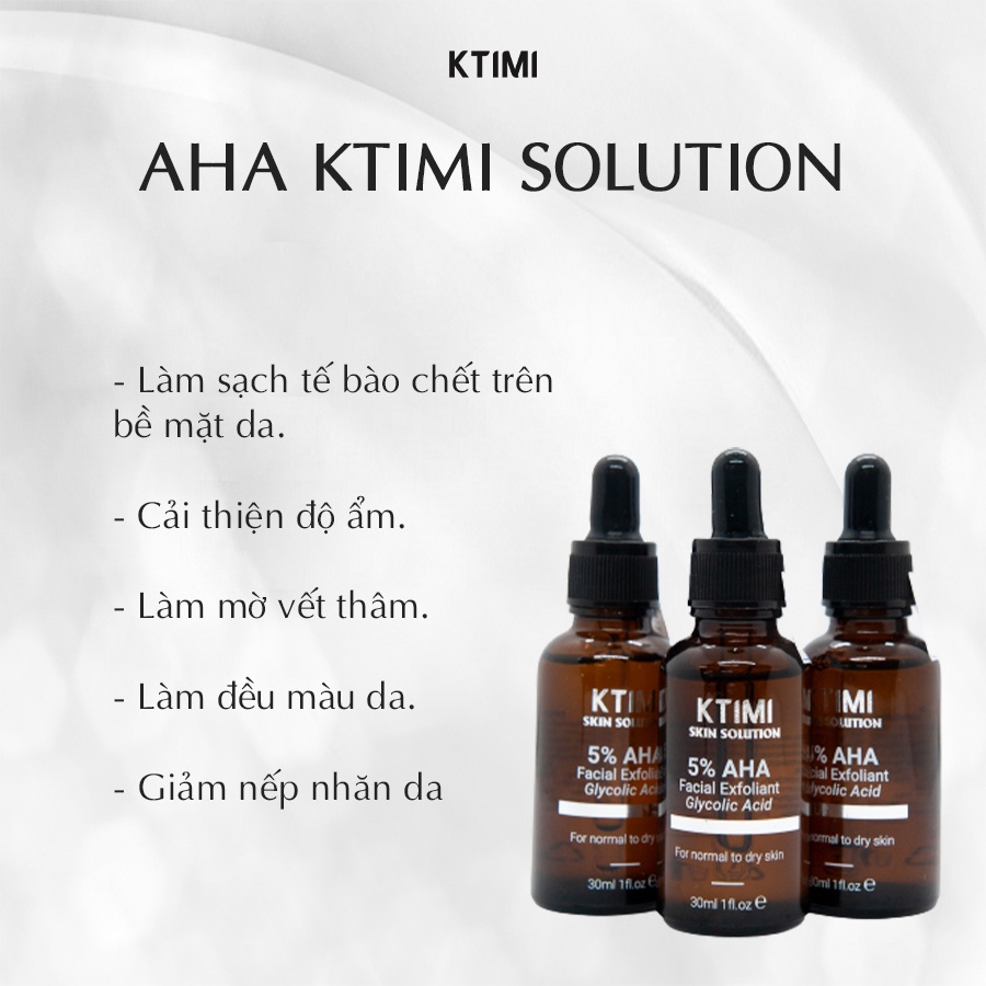 KTIMI TẨY TẾ BÀO CHẾT HÓA HỌC 5% Glycolic Acid  Facial Exfoliant