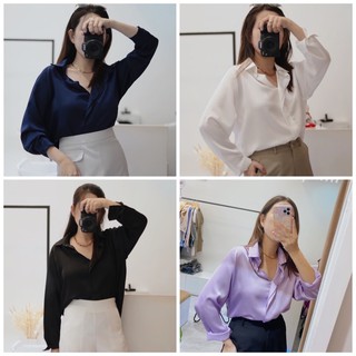 ÁO SƠ MI LỤA SATIN-SILK SHIRT
