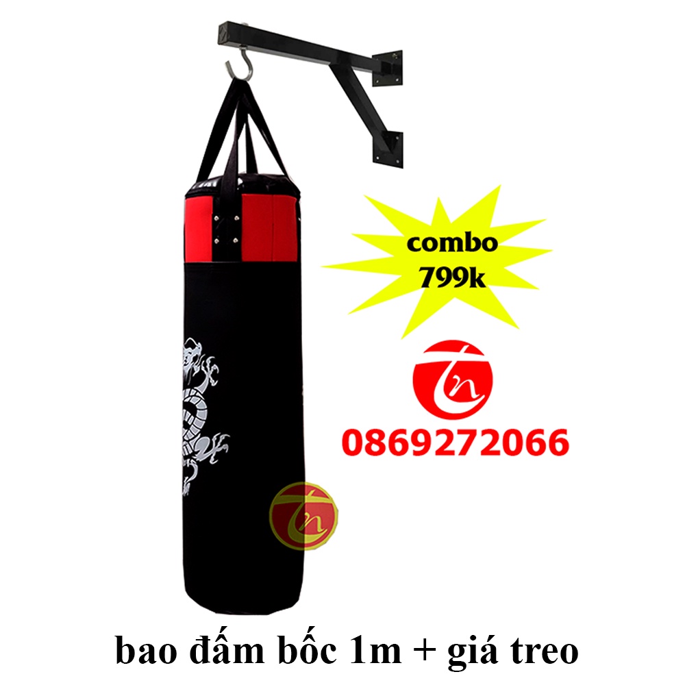 bao đấm bốc 1m và giá treo bao đấm - trung nghĩa sport