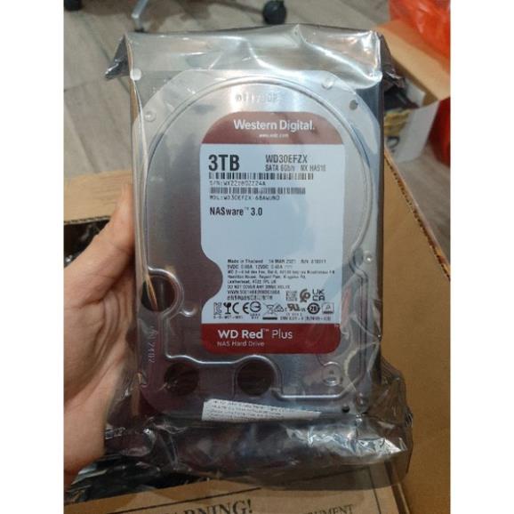 Ổ Cứng HDD 3TB 4TB NAS Western Digital Red™ PLUS128MB 5400RPM 3.5inch SATA3 ( WD30EFZX ) Bảo hành 36 tháng