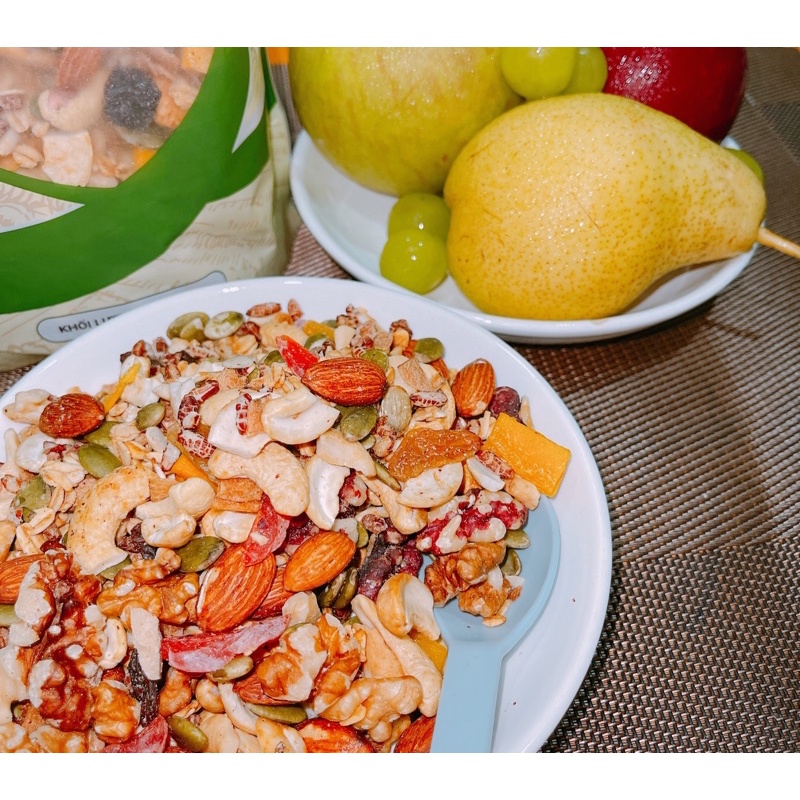granola toàn hạt xịn,Granola siêu hạt ăn kiêng ngũ cốc giảm cân dinh dưỡng eat clean không đường