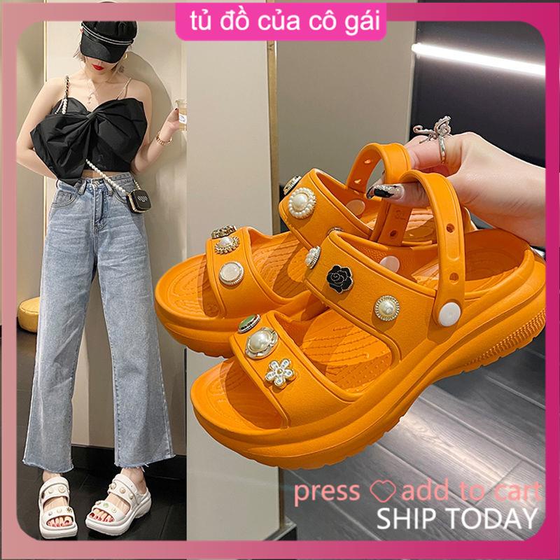 Dép dễ thương Dép bánh mì đế cao nhà Dép Lê Thời Trang Xuân Hè Dạo Phố Sành Điệu Dành Cho Nữ 2022