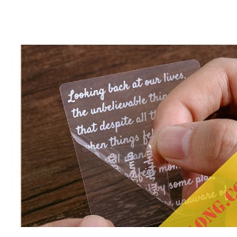 Túi 40 sticker trong suốt cỡ lớn hình ngân hà, câu quotes Vintage dán bullet journal, sổ tay STI10