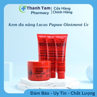 Kem đa năng Lucas Papaw Ointment của Úc giúp dưỡng ẩm làm mềm da.