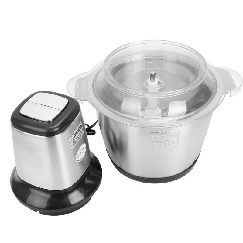 [RẺ VÔ ĐỊCH] Máy Xay Thịt Cối Inox 4 Lưỡi Đa Năng, Công suất 200w xay thịt, xay tỏi ới, xay rau củ quả