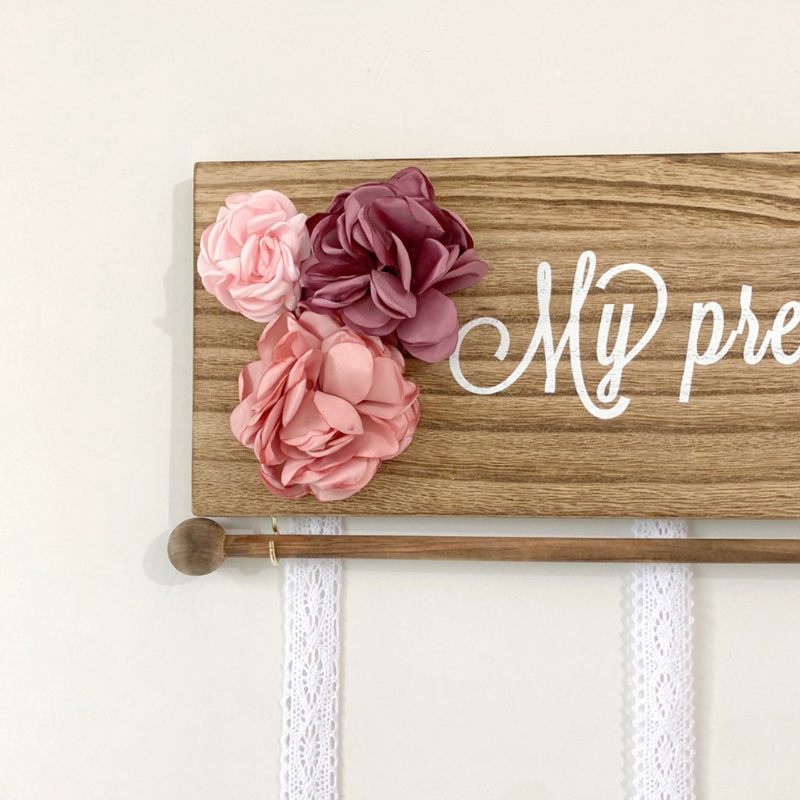 Giá Đỡ Kẹp Tóc / Nơ Bằng Gỗ Độc Đáo Trang Trí Sắp Xếp Gọn Gàng