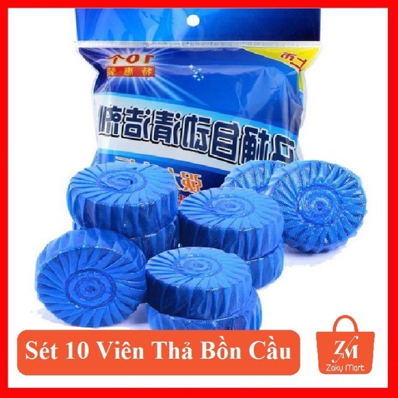10 viên thả bồn cầu khử khuẩn, khử mùi