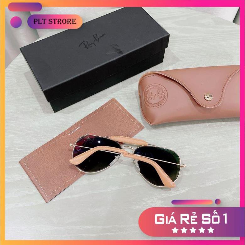 Kính Mát Rayban Aviator Crap bọc da RB3422Q 001/M9 (58-14-135) (Phân Cực) Full Box ⚜️Hàng Authentic⚜️